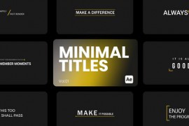 Minimal Titles 01 for After Effects 44259463