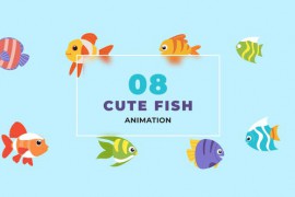 Creative Fish 2D Character Animation Scene 47494410