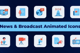 News & Broadcast Animated Icons 50921242