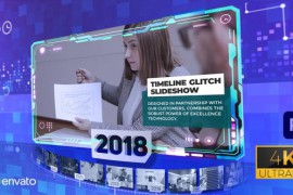 Corporate Timeline Glitch Slideshow 4k Premiere Pro 42923676