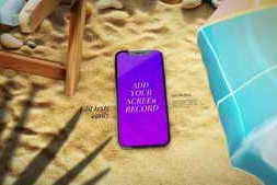 Free Download:Summer Phone Mockup 59752630