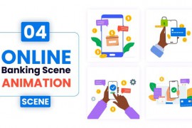Online Banking Scene Animation 52147065