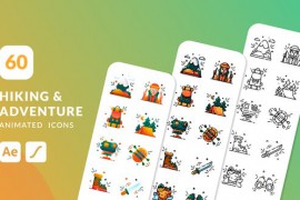 Hiking & Adventure Animated Icons | After Effects 43929040