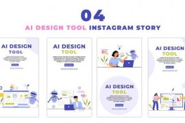 AI Designing Tool User Flat Character Instagram Story 47440631
