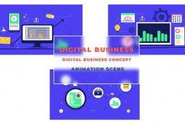 Digital Business Concept Animation 43333043