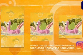 Collage Summer Holidays Travel | Instagram Stories Logo Opener 52109902