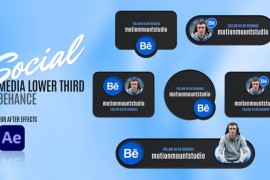 Social Media Lower Thirds - Behance 48801605