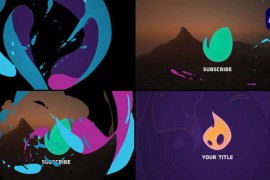 Colorful 2D Cartoon Liquid Logo Opener [After Effects] 46065488