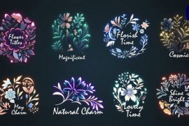 Flower titles #3 [Premiere Pro] 45194327