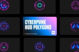Cyberpunk HUD Polygons for After Effects 43720097