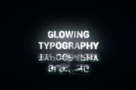 Glowing Typography 21656366