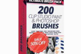 Ultimate Brush Pack For CLIP STUDIO PAINT & PHOTOSHOP