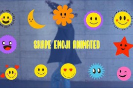Funny Emoji Elements Animation Scene Template 47353989
