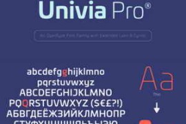 Univia Pro Font Family