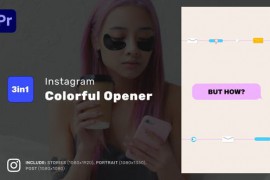 Instagram Colorful Opener - Reels, TikTok Post, Stories for Premiere Pro 43208505