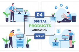 Manufacture Digital Products Concept Illustration Scene 52636209