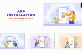 Step by Step App Installation 2D Graphic Design Character Animation 49481320