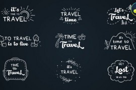 Travel cartoon text logo animations #2 [Davinci Resolve] 44544391