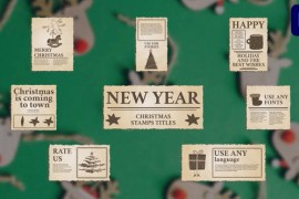 Christmas Stamps Titles for Premiere Pro 49922893