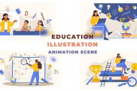 Education Illustration Animation Scene 43663640