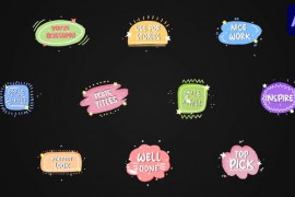 Colorful Plate Titles for After Effects 51547772