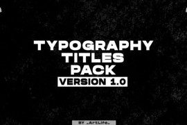 Typography Titles | FCPX & Apple Motion 49145823