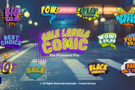 Sale Labels Comic For Premiere Pro 52230454