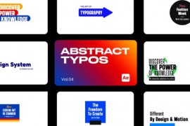 Abstract Typos 04 for After Effects 43857512
