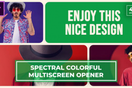 Multiscreen Slideshow | Split Screen Opener | Minimalistic MOGRT for Premier Pro 49762850
