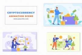 Cryptocurrency Exchange Process Flat Character Design Animation 48801238