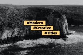 Minimal Titles | After Effects 45105593