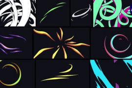 Ribbon and Line Motion Elements [After Effects] 50043389
