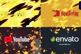 Cartoon Fire Logo Opener for Premiere Pro 52141714