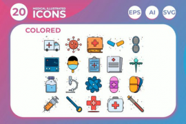 Medical Illustrated Icons Animation 01 | After Effects 49361503