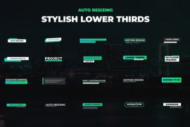 20 Stylish Lower Thirds | Auto Resizing Text 23757670
