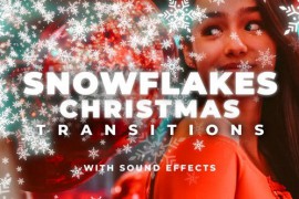 Snowflake Christmas Transitions: 48 Magical Effects with Unique Sound Design for Premiere Pro 447618