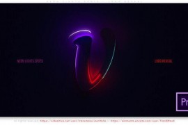 Neon Lights Spots - Logo Reveal 52205859