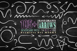 105 Hand Drawn Arrow Pack Mogrt 47252681
