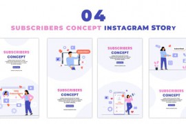 Subscribers Concept Character Animation Instagram Story 47394453