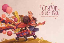 Kate Pellerin Poopikat – Crayon Brush Pack For Procreate