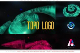 Topographic Lines - Logo Reveal 52516645