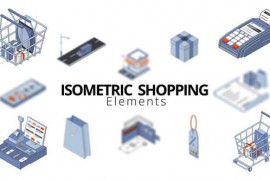 Isometric Shopping Elements 50108060