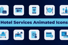 Hotel Services Animated Icons 50567382