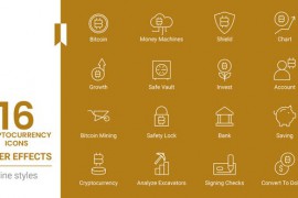 CryptoCurrency Animated Icons Pack 44851912