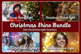 Free Download:FilterGrade – 224 Christmas Shine Bundles