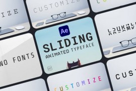 Sliding Animated Typeface For After Effects 45775934