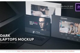 Dark Laptops Mockup - Website Promo 51460867
