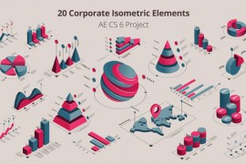 20 Isometric Corporated Elements 23683032