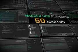 Hacker HUD Elements For Premiere Pro 43993352