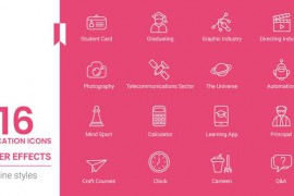 Education Line Icons pack 44198921
